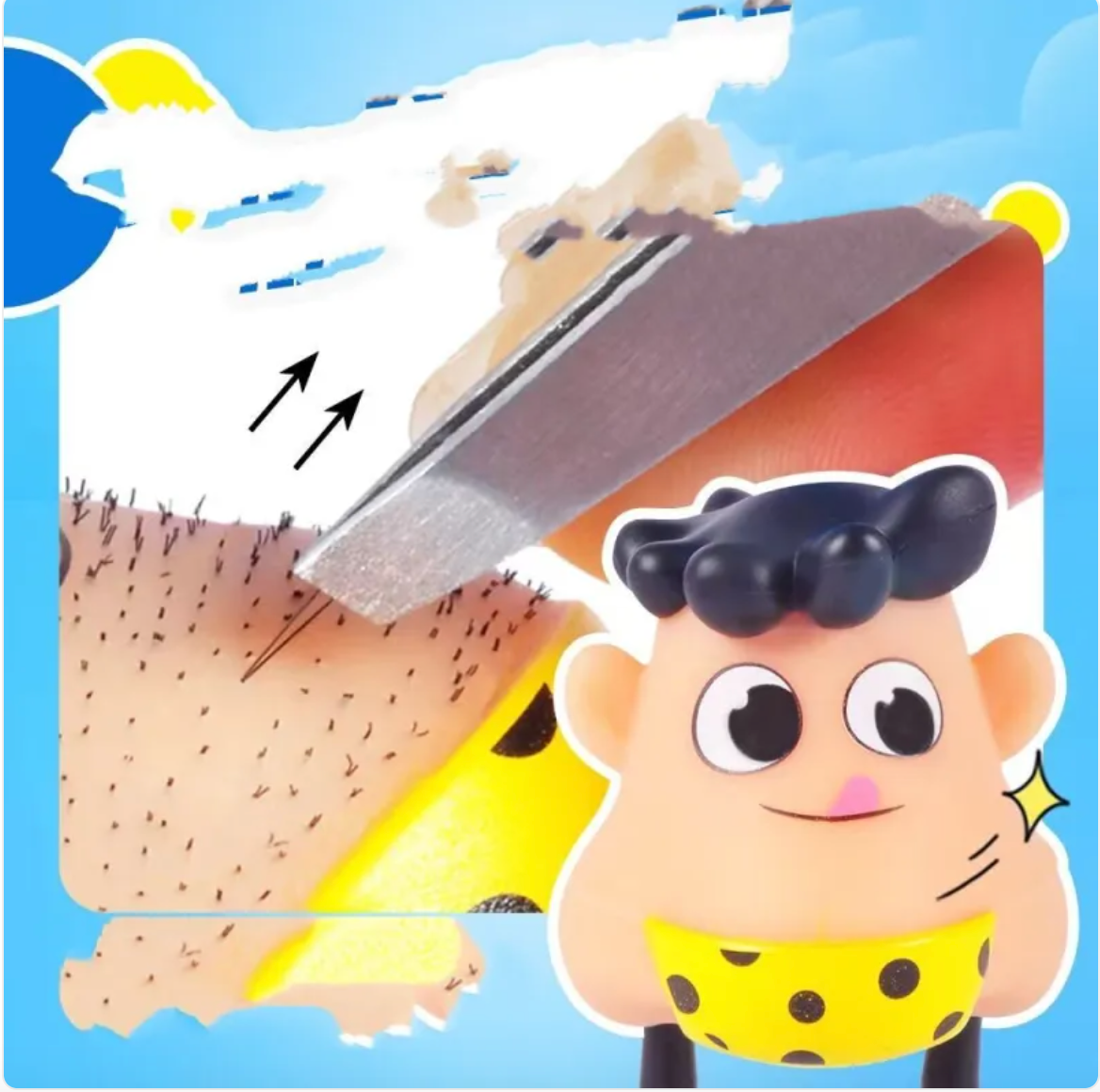 Funny Stress Relief Squeeze Toy - Novelty Vent Character